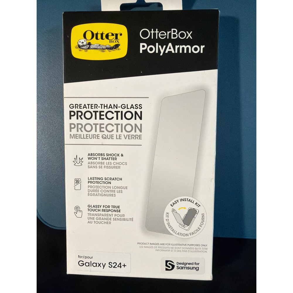 OtterBox PolyArmor Screen Protector for Samsung Galaxy S24+ Clear Shatterproof